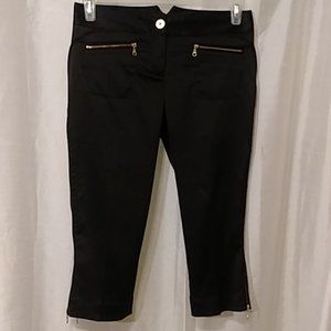 Express Design Studio black /Gold Hardware Capri's